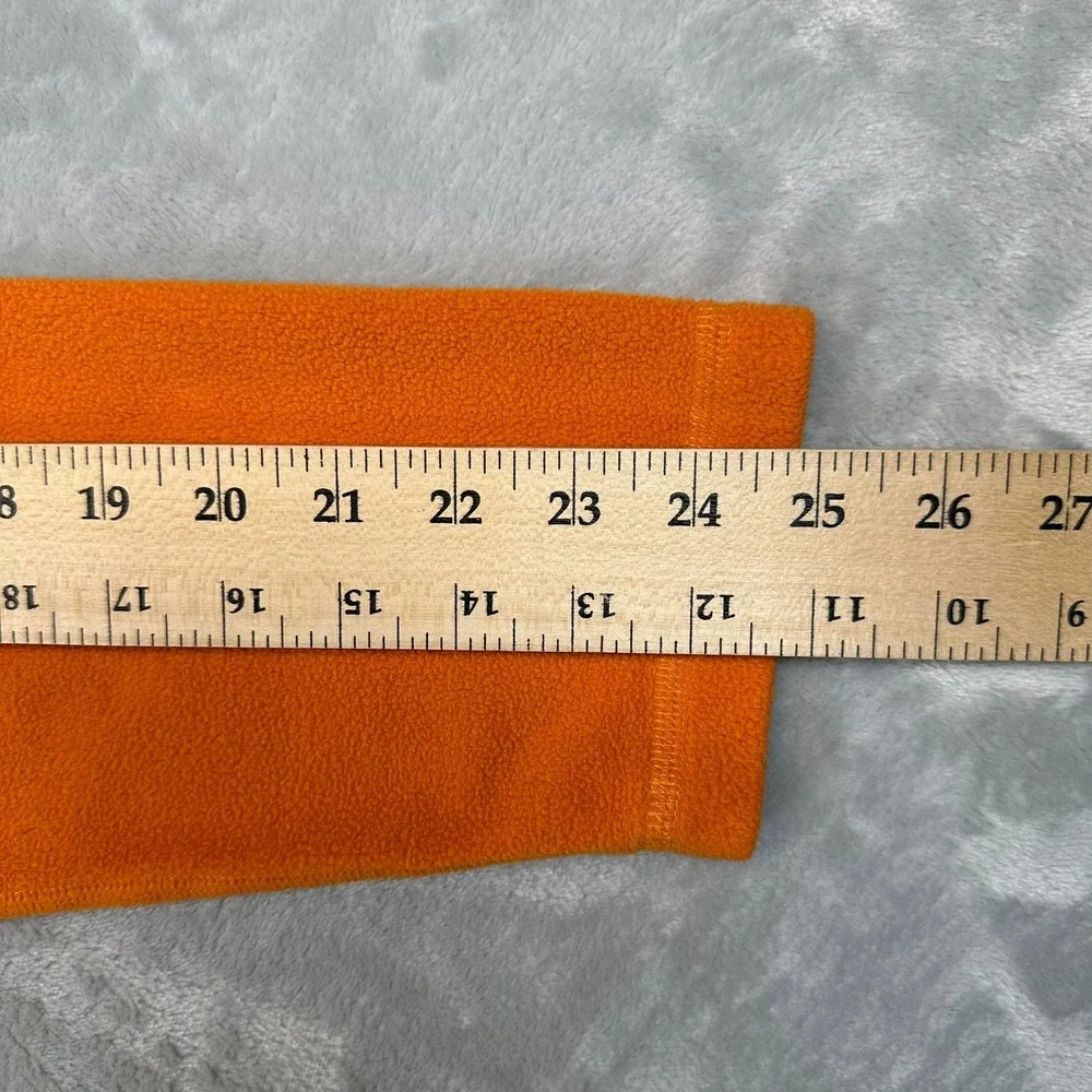 The North Face Fleece Mens M Orange TKA 100 Quarter Zip Pullover Sweater T183